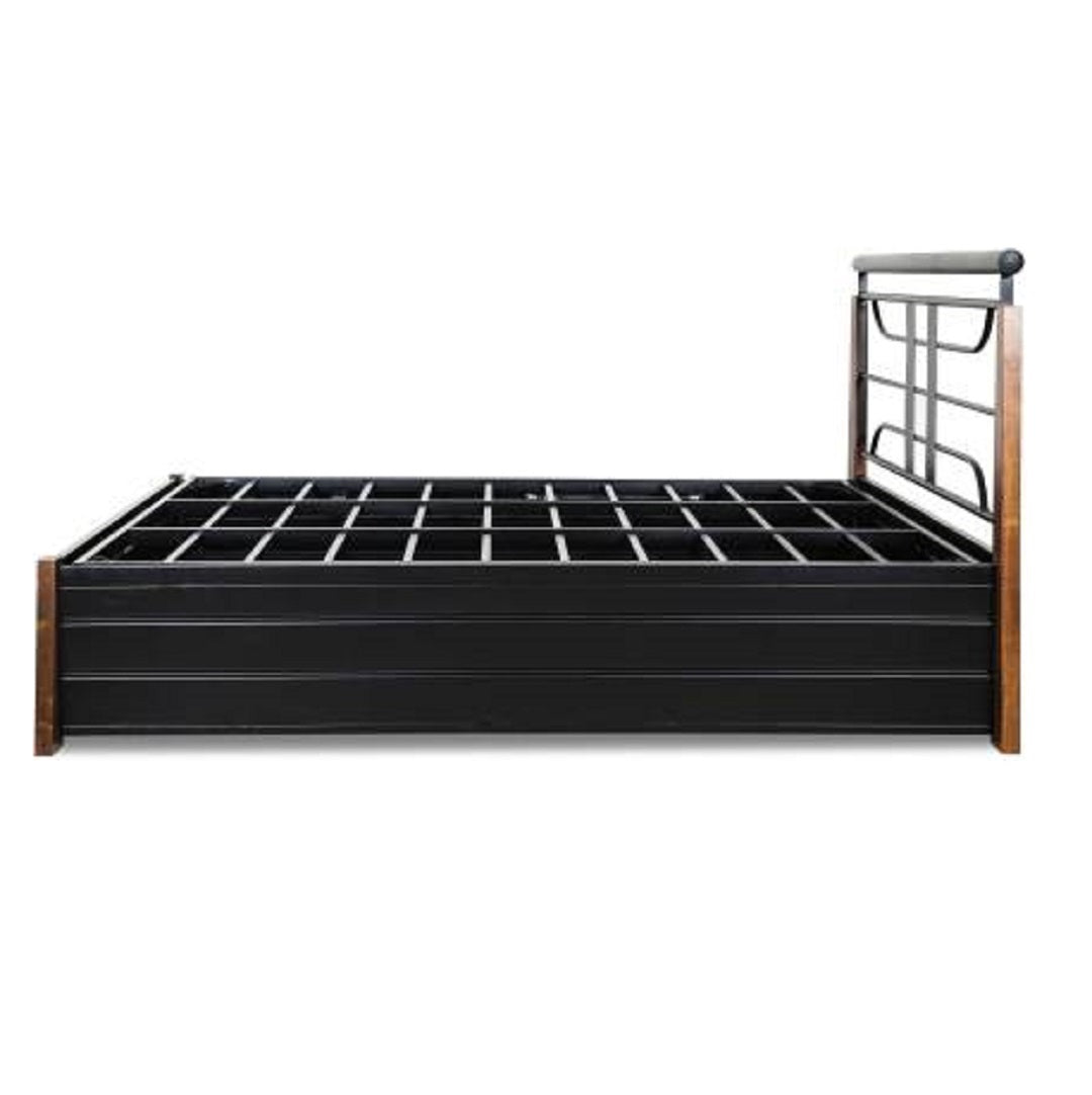 Burlington King Hydraulic Bed - metallikafurniture.com