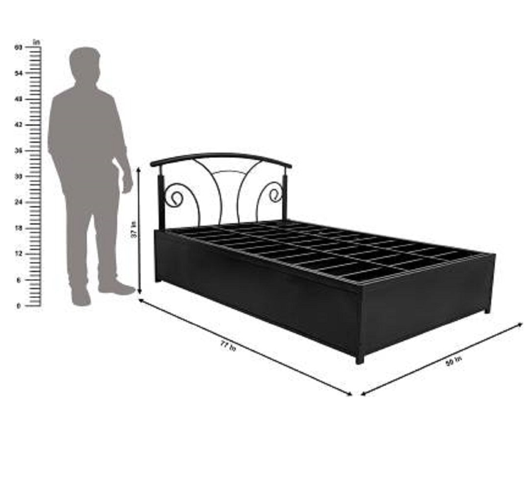 Tirana Single Hydraulic Bed - metallikafurniture.com