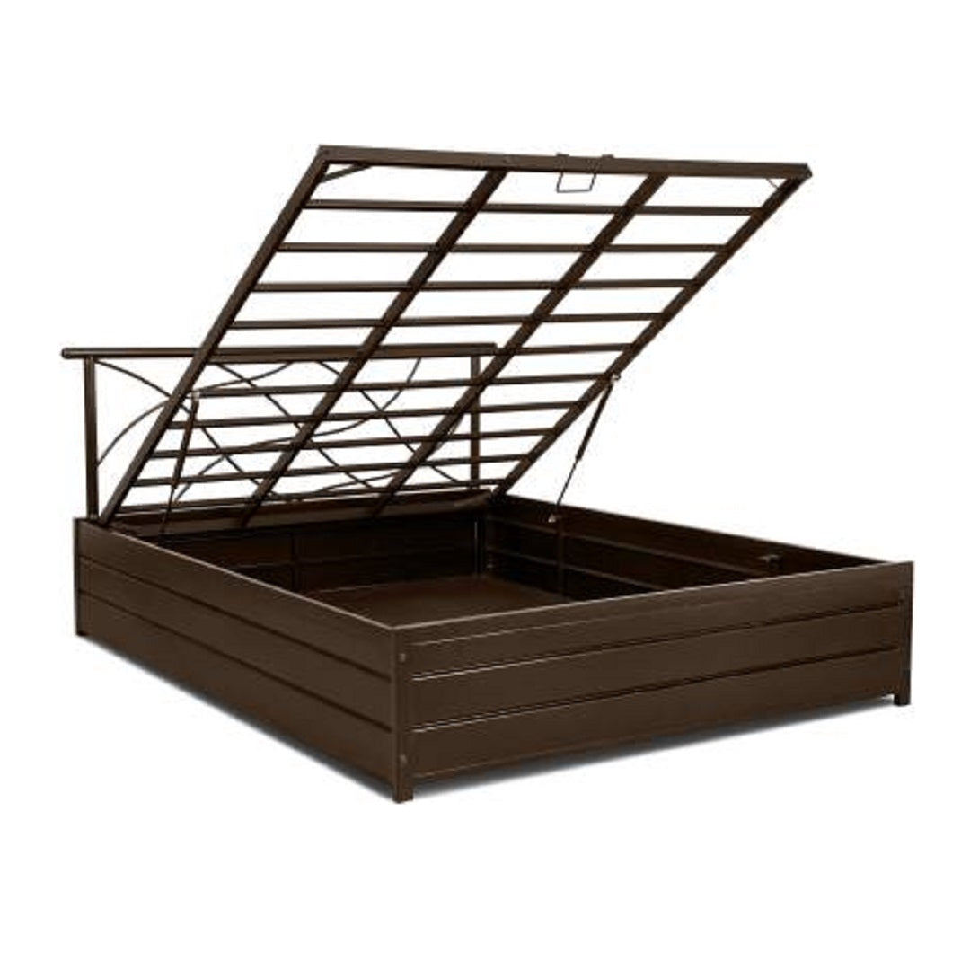 Lucerne Metal King Hydraulic Bed - metallikafurniture.com