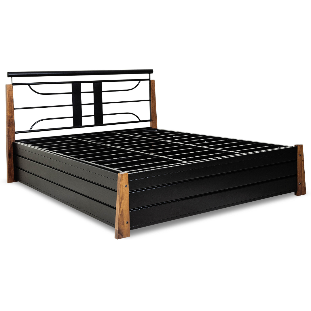 5020 Metal Queen Hydraulic Bed - metallikafurniture.com
