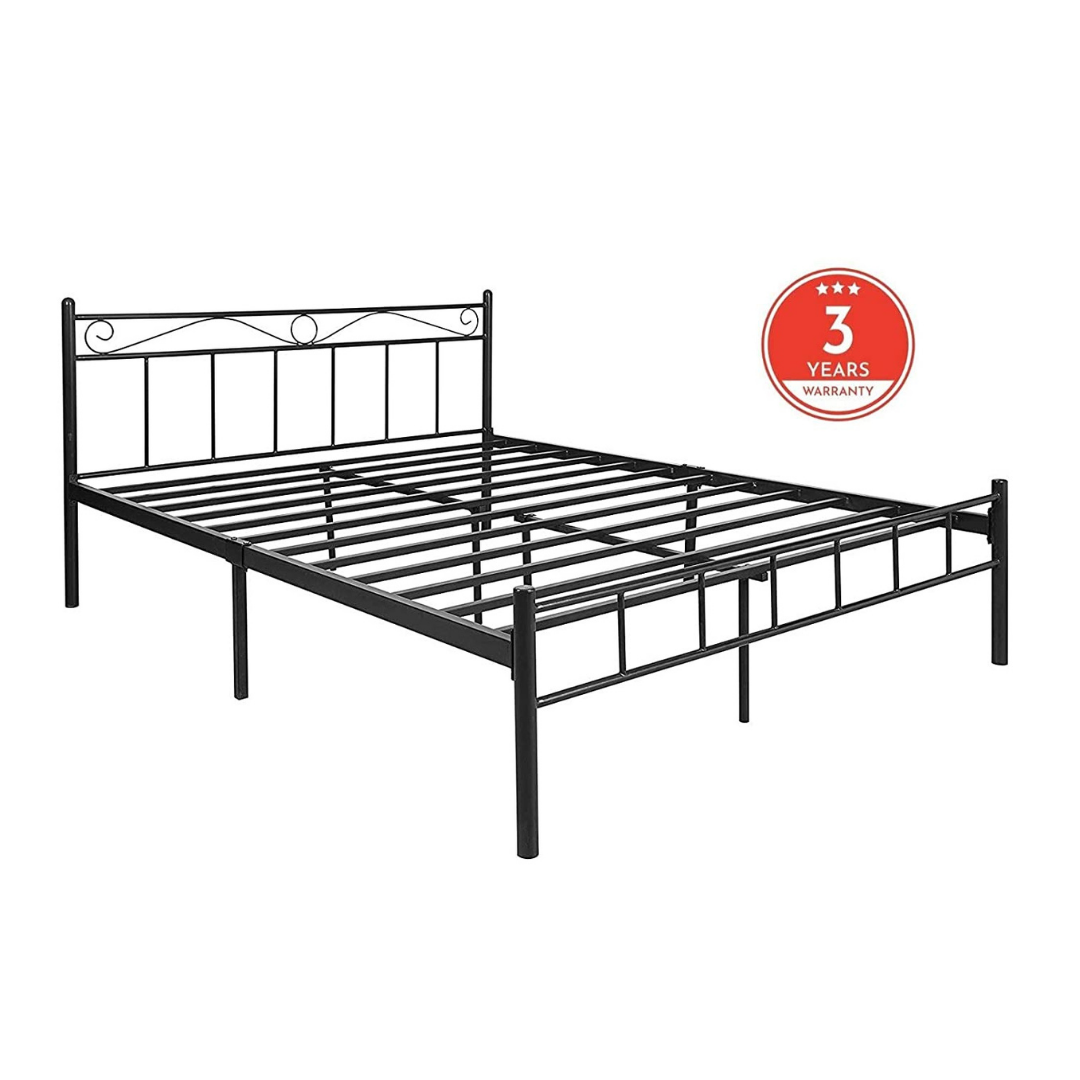 London Metal King Bed - Black - metallikafurniture.com