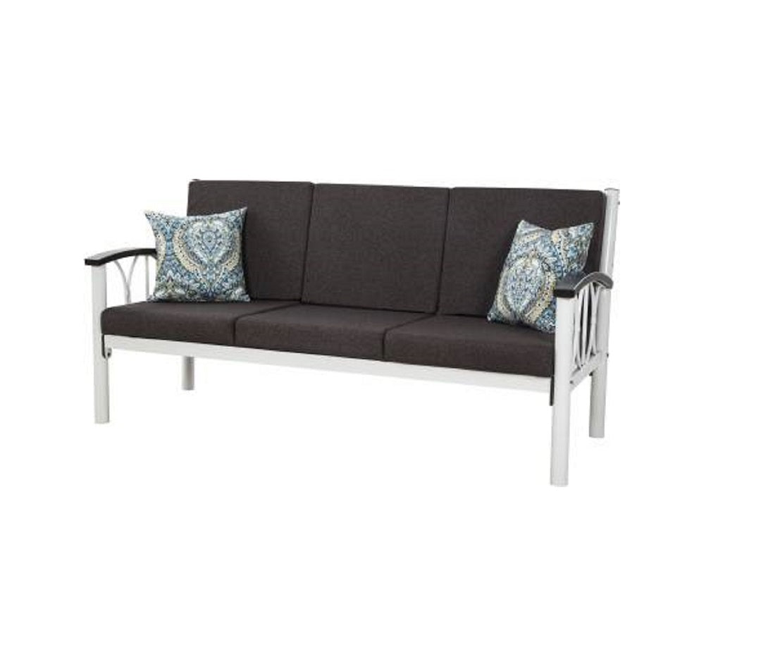 Mesa Fabric 3 + 1 + 1 Ivory Sofa Set - metallikafurniture.com