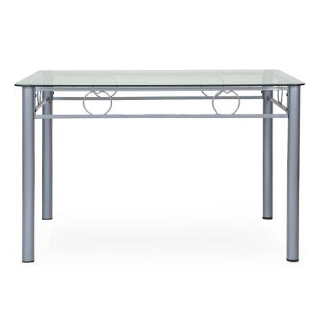 San Diego Glass 4 Seater Dining Set - metallikafurniture.com