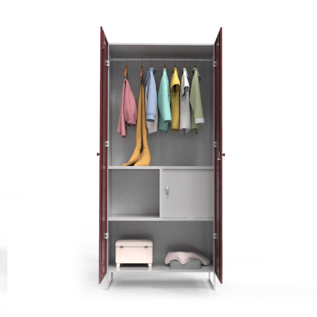 Rhine with Locker Wardrobe - metallikafurniture.com