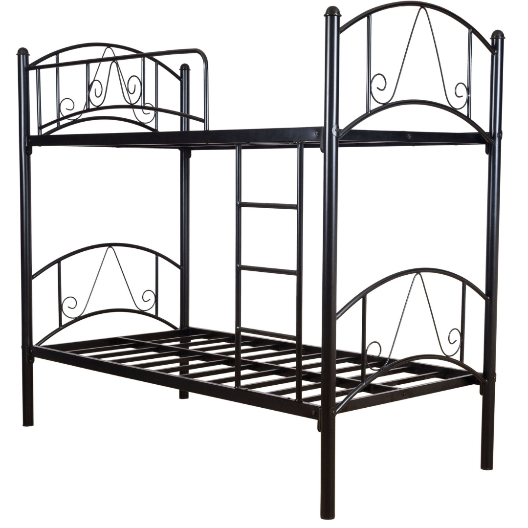 Prague Metal Bunk Bed - Black - metallikafurniture.com