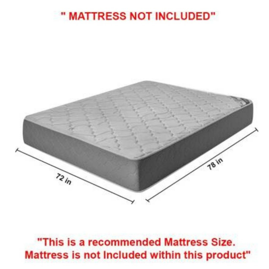 Perfect Homes Studio Synth Metal King Bed - metallikafurniture.com