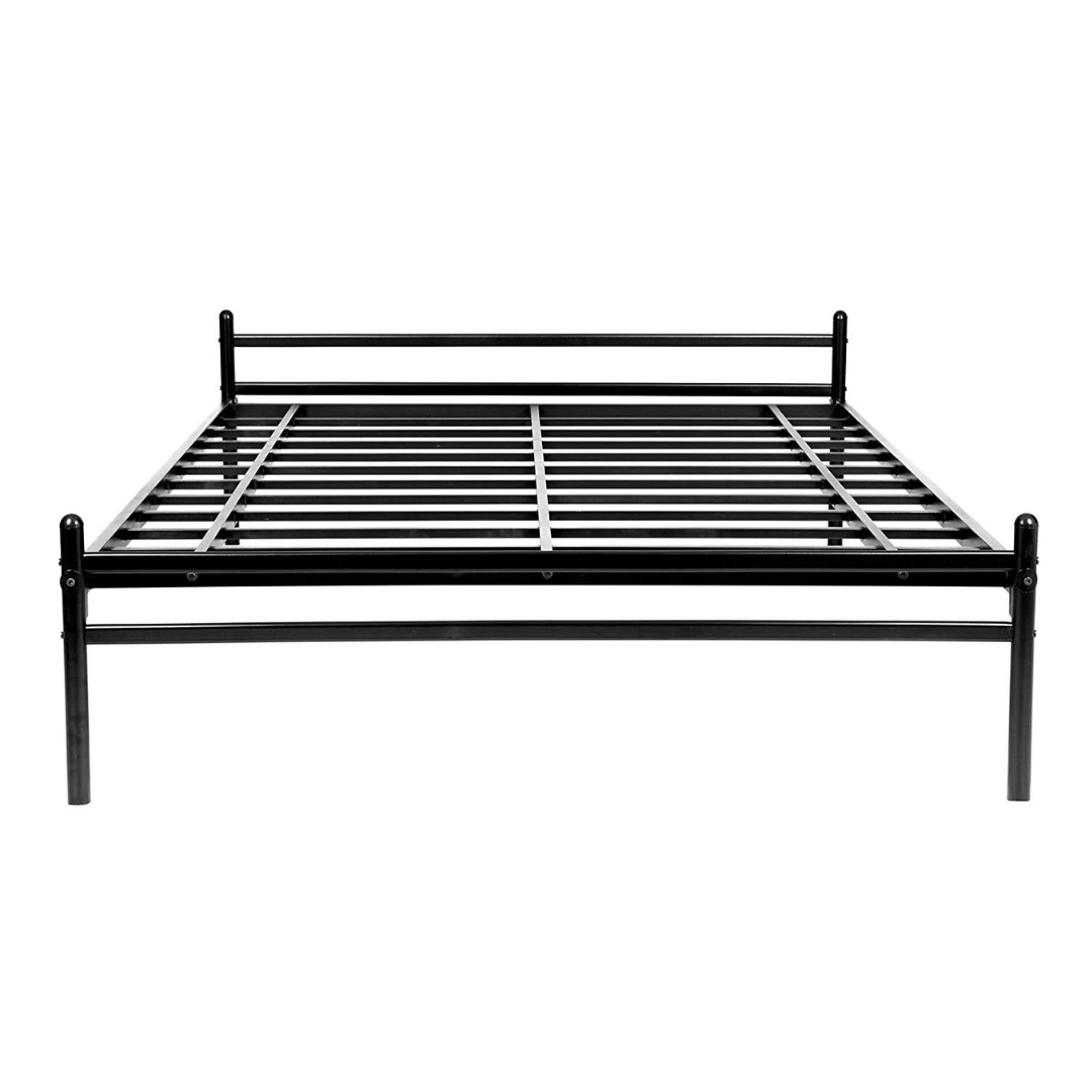 Zurich Metal Queen Size Bed - Black - metallikafurniture.com