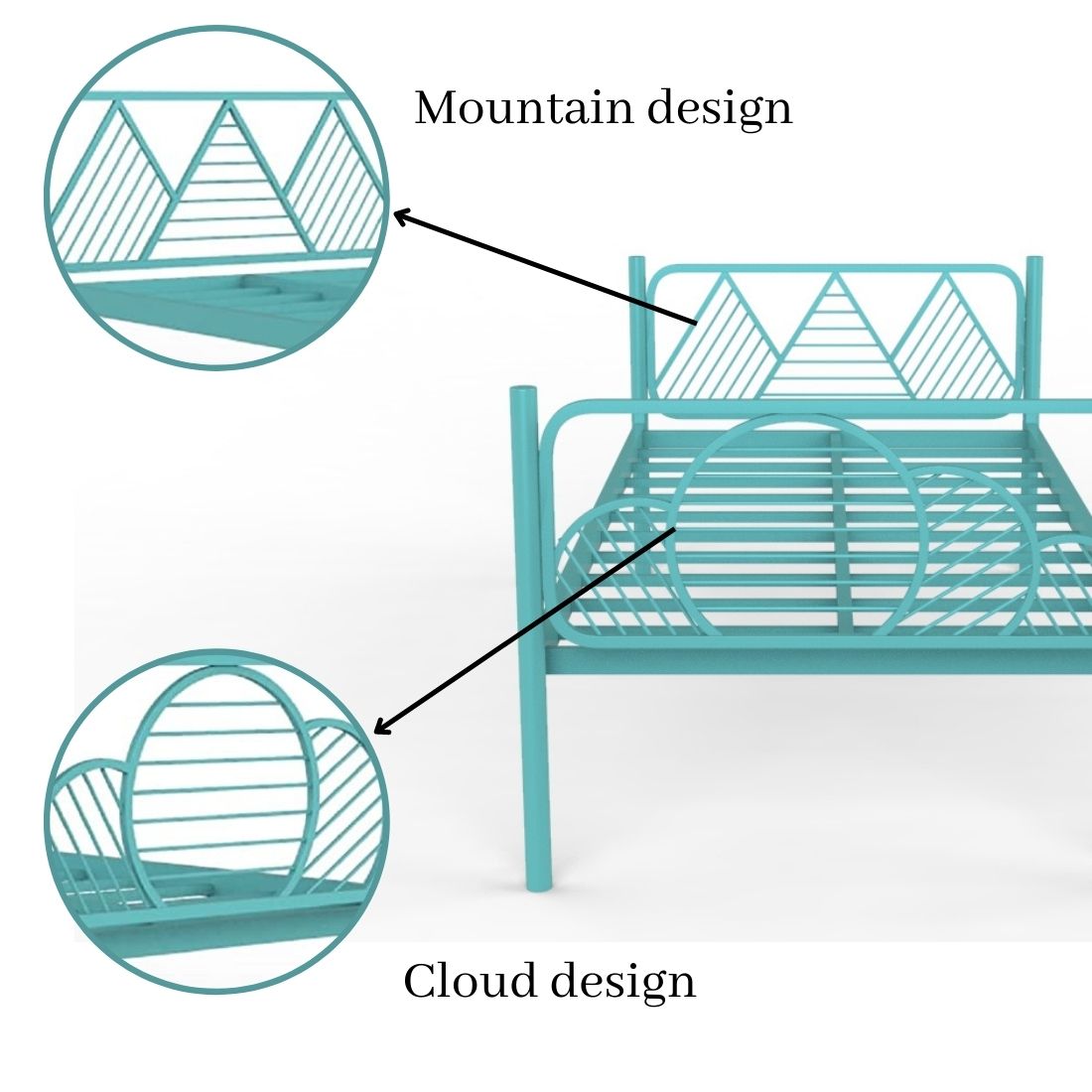 Nature Single Bed - metallikafurniture.com