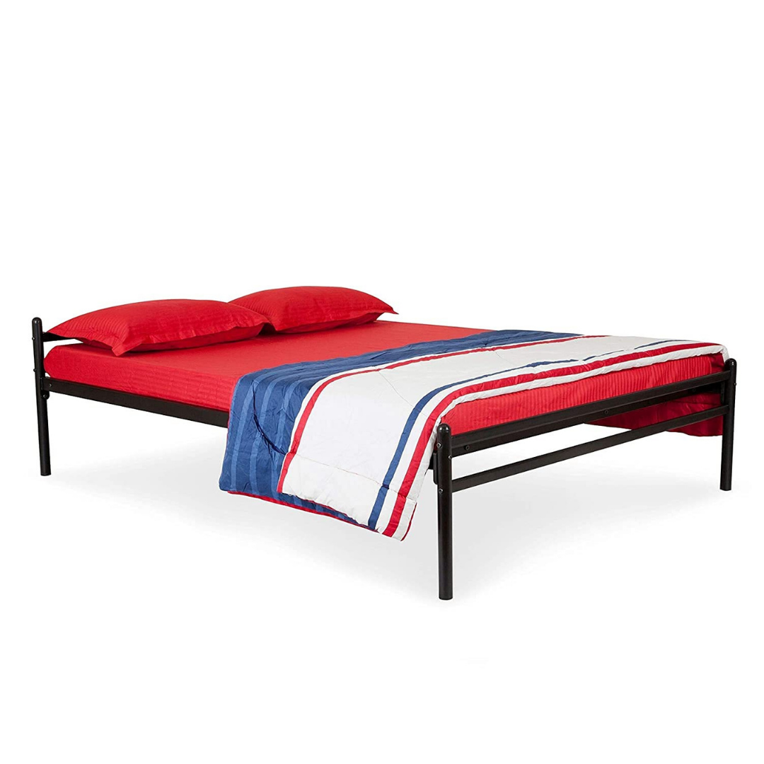 Zurich Metal Queen Size Bed - Black - metallikafurniture.com