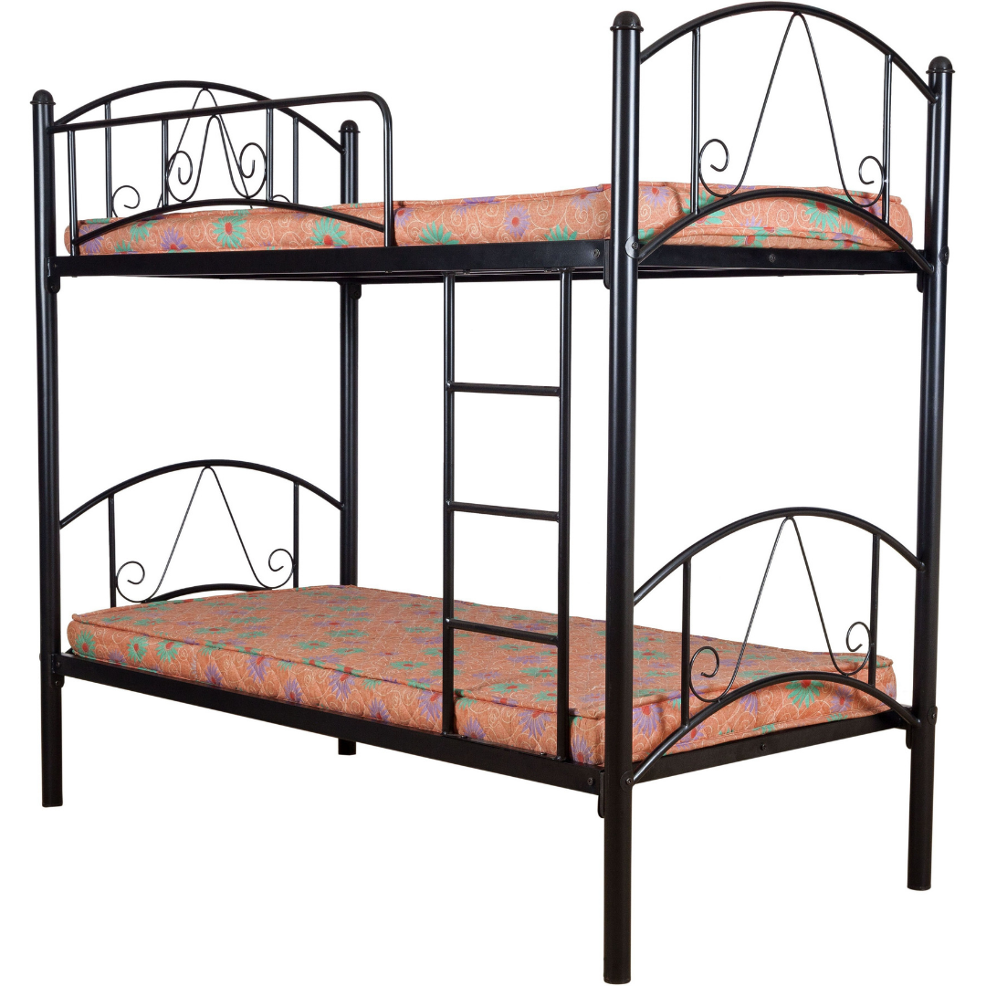 Prague Metal Bunk Bed - Black - metallikafurniture.com