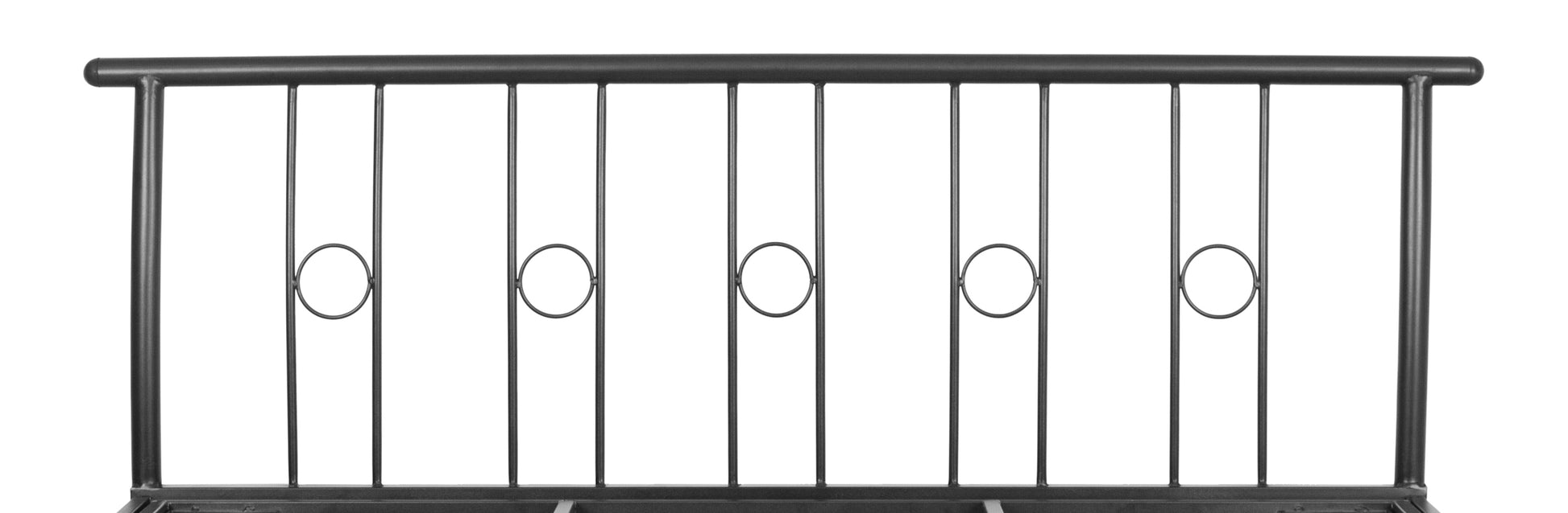 Manila Metal King Hydraulic Bed, Finish Color - Brown - metallikafurniture.com