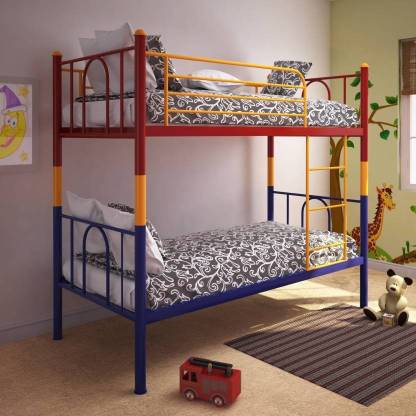 Metallika Valencia Metal Bunk Bed  (Finish Color - Multicolor) By FurnitureKraft - metallikafurniture.com