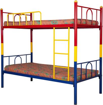 Metallika Valencia Metal Bunk Bed  (Finish Color - Multicolor) By FurnitureKraft - metallikafurniture.com