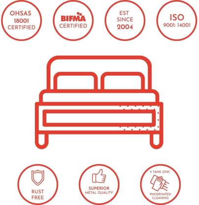 Metallika Valencia Metal Bunk Bed  (Finish Color - Multicolor) By FurnitureKraft - metallikafurniture.com