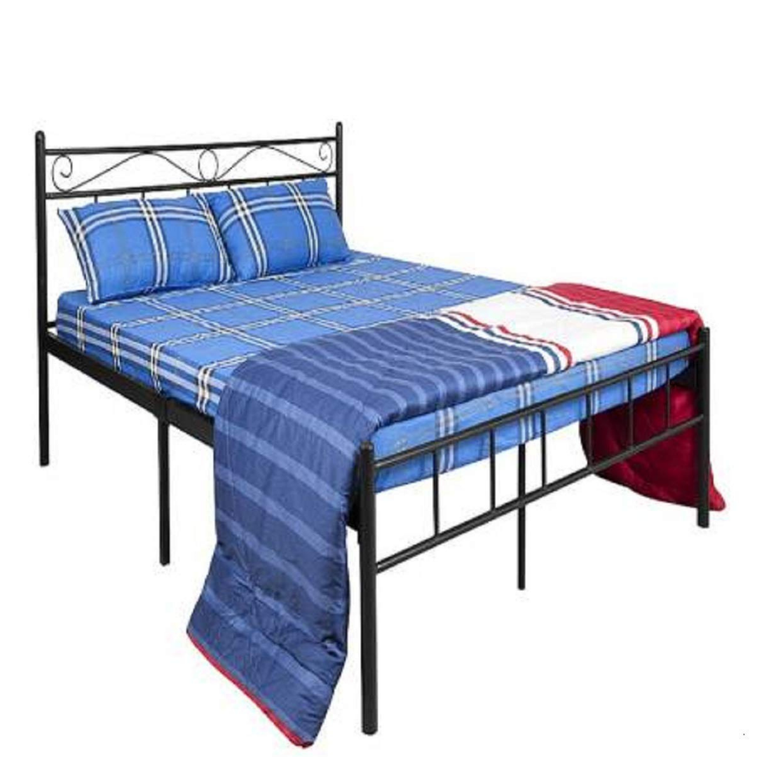 London Metal King Bed - Black - metallikafurniture.com