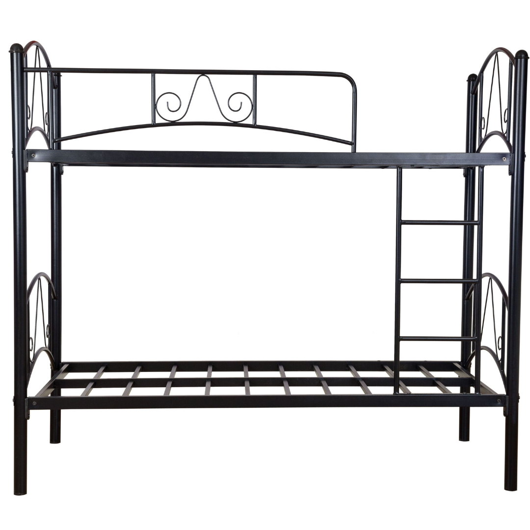 Prague Metal Bunk Bed - Black - metallikafurniture.com