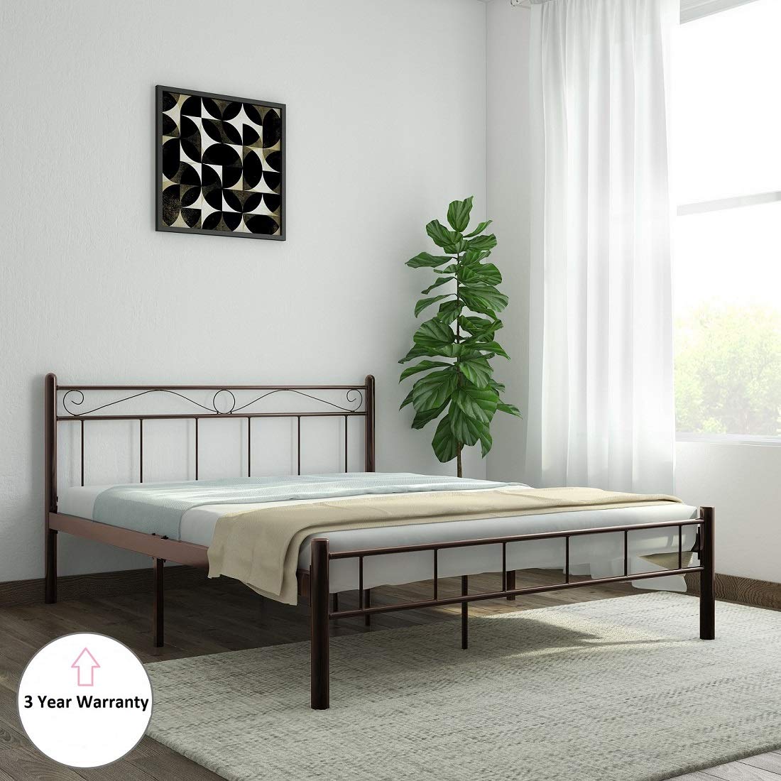 London Metal Queen Bed - metallikafurniture.com