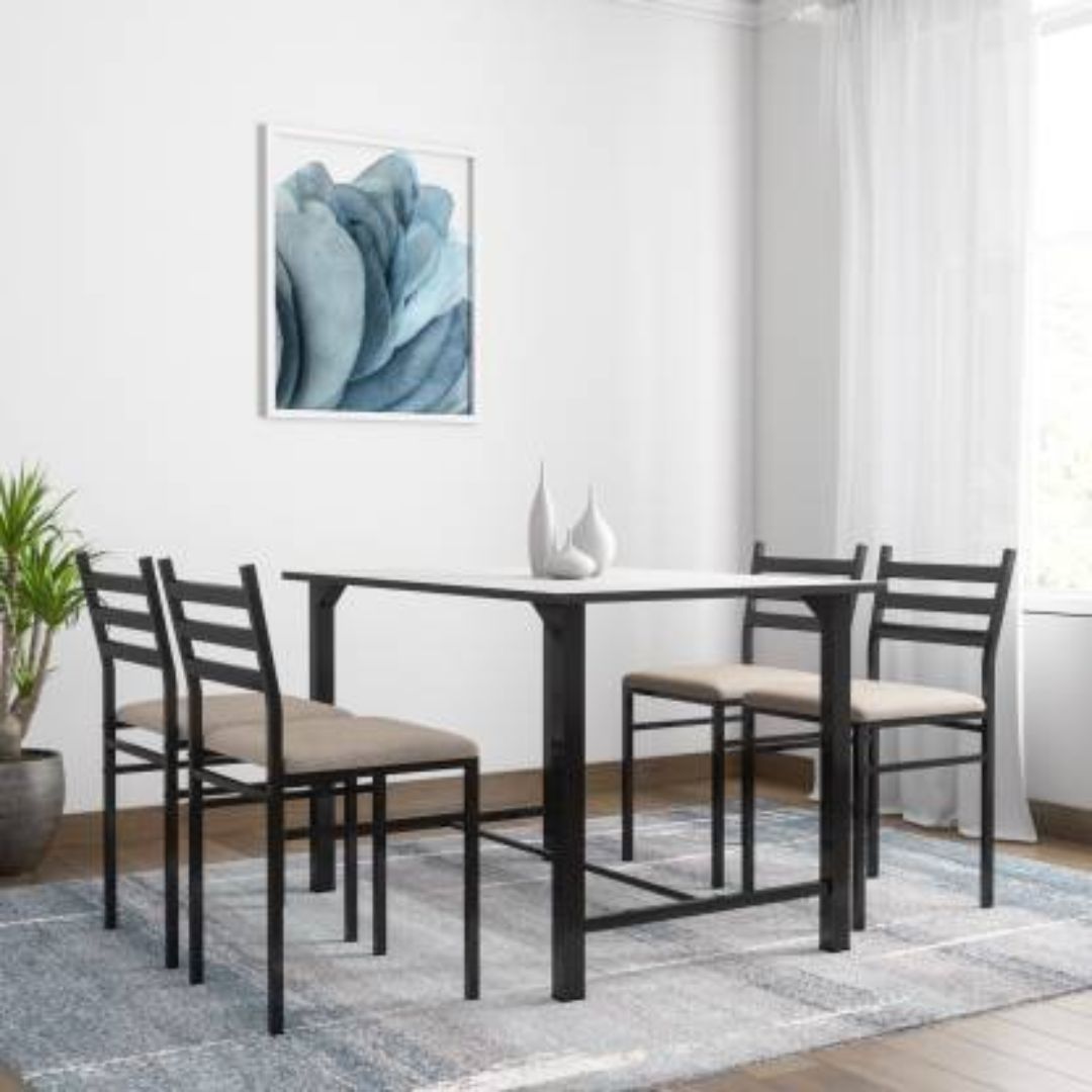 Metal 4 Seater Dining Set - metallikafurniture.com