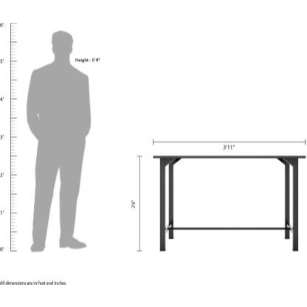 Metal 4 Seater Dining Set - metallikafurniture.com