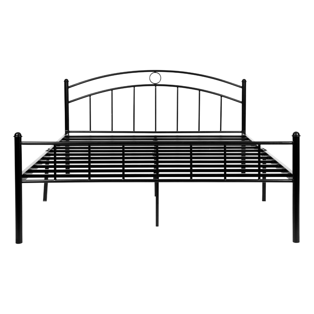 Nancy Metal King Bed - Black Color - metallikafurniture.com