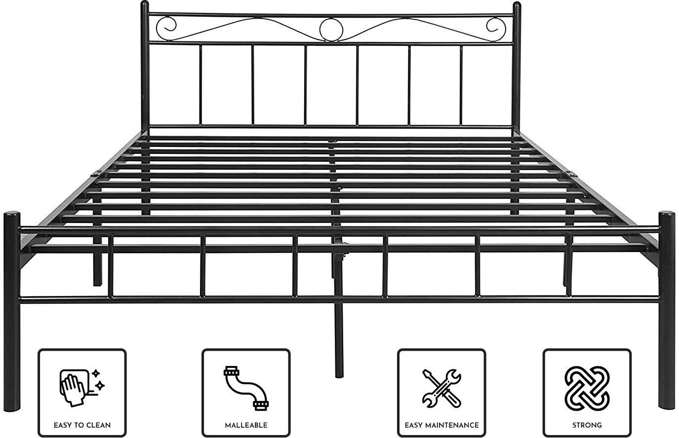 London Metal Queen Bed - metallikafurniture.com